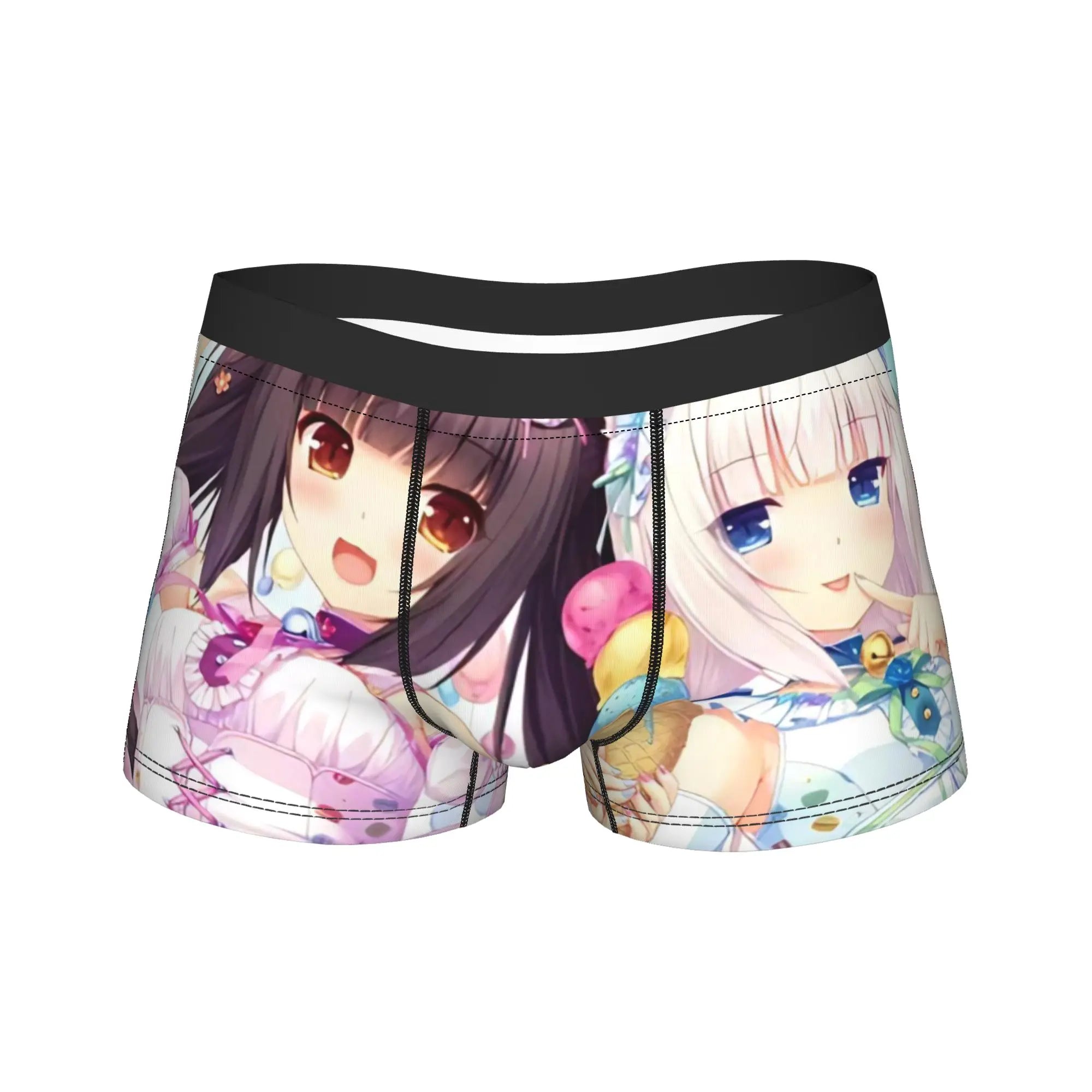 Men's Funny Cartoon Boxer Shorts Breathable Polyester Underwear