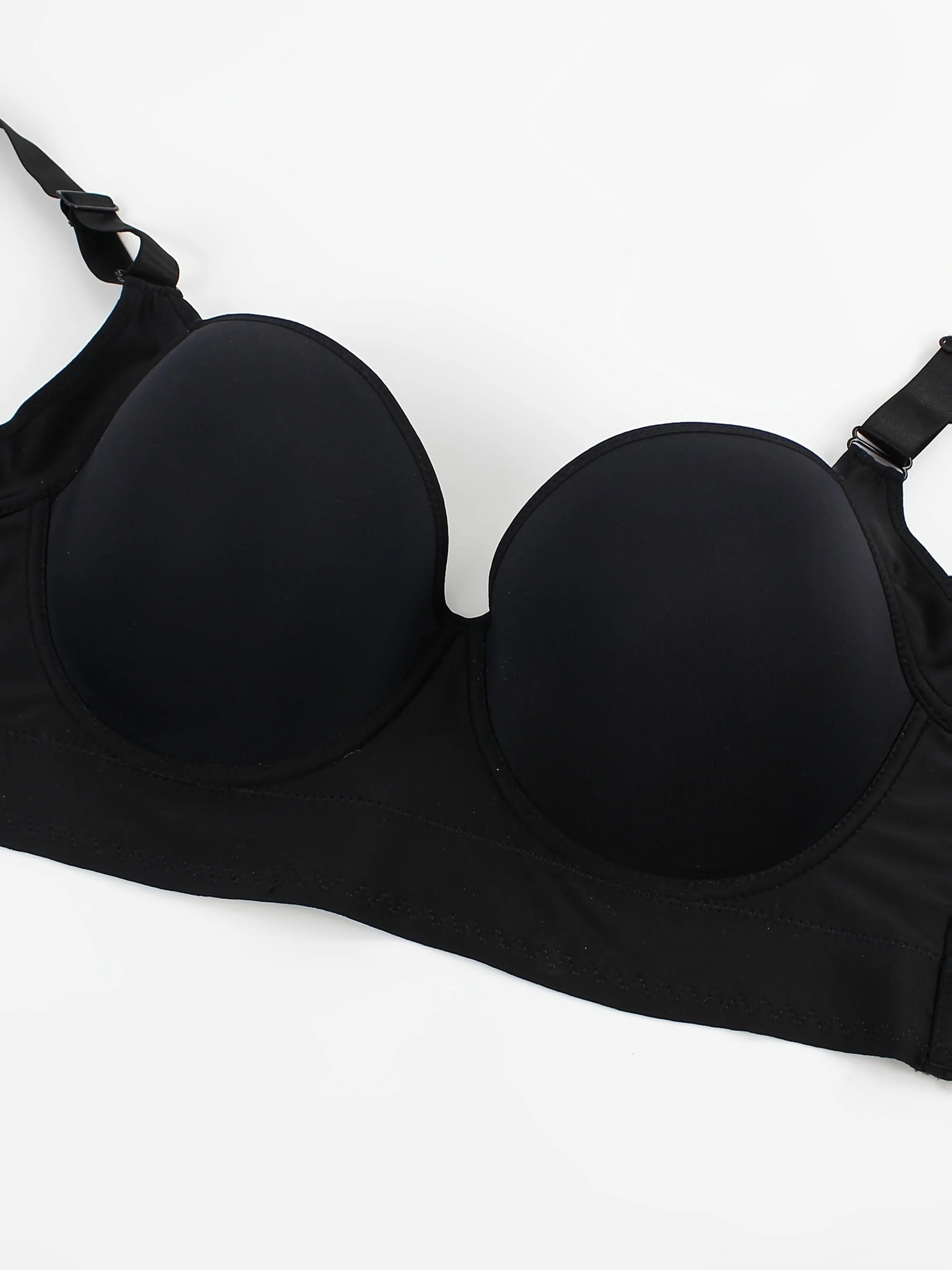European size of underwear  with steel rims, gathered together to prevent sagging, sporty and beautiful back, deep V-bra