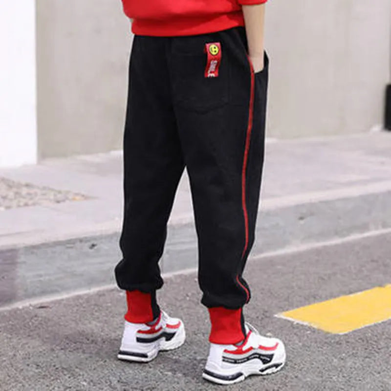 Boys' Cargo Pants 2024 Spring Autumn Cotton Polyester Workwear