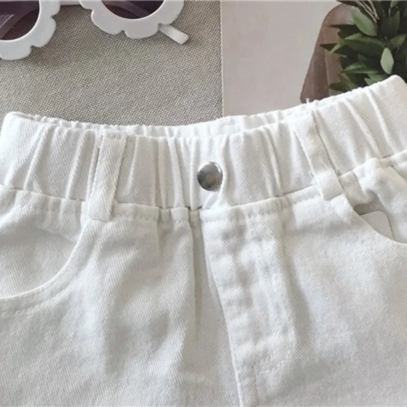 Girls Cotton Denim Shorts Summer Fashion for Kids