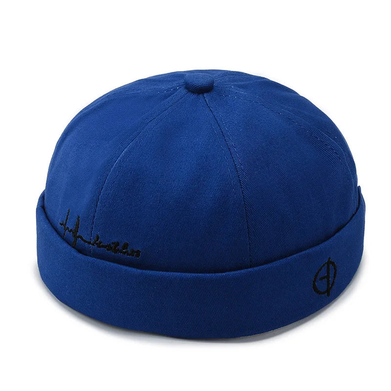 Vintage Brimless Hip Hop Beanie Hat for Men and Women