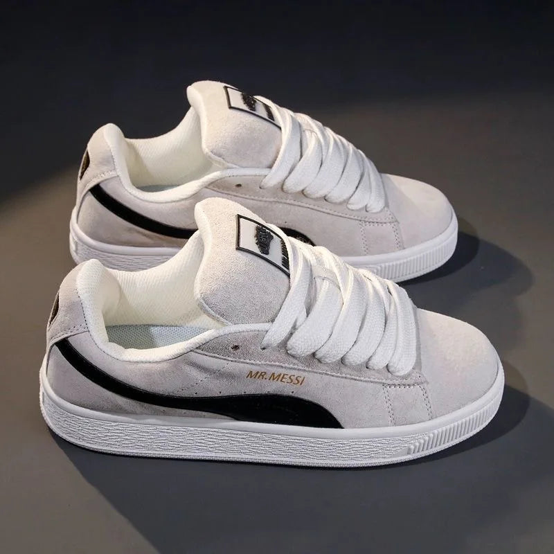 Men's Breathable Casual Lace-Up Shoes with Thick Soles