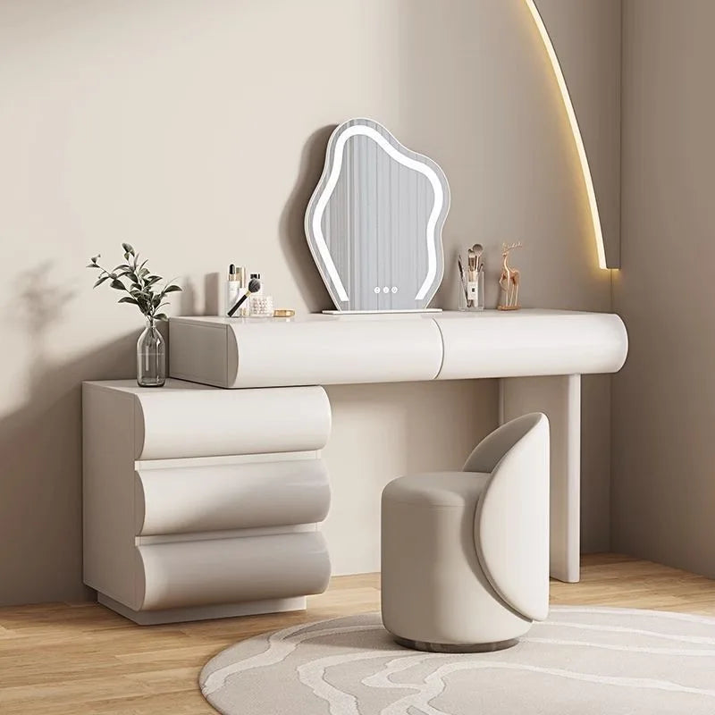 Modern White Wooden Makeup Dressing Table for Bedrooms