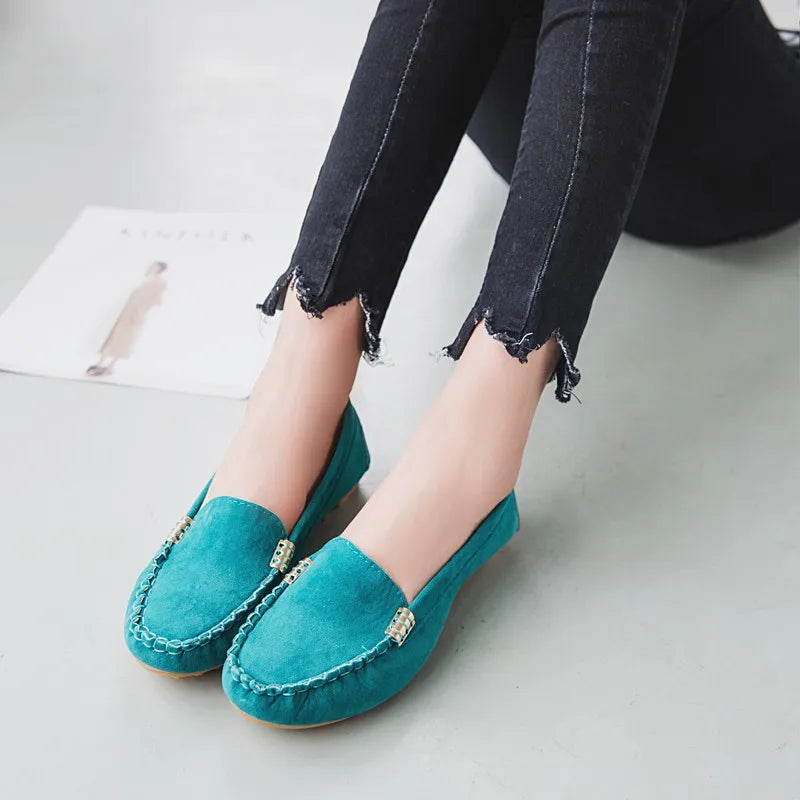 Women Casual Denim Flat Loafers for Spring Autumn 2024