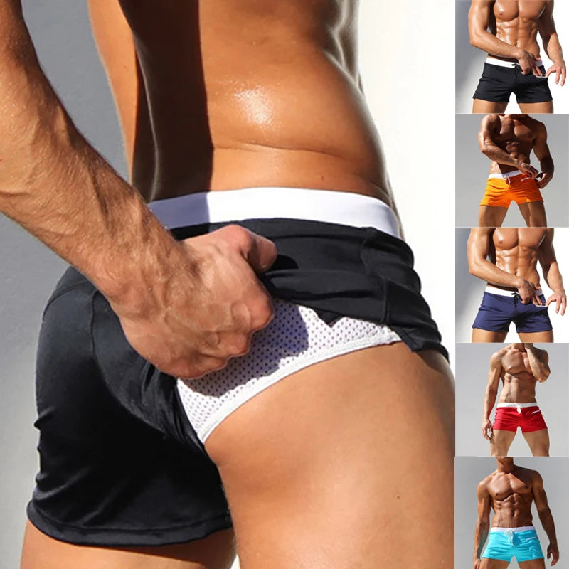 LETSNAGOU Men's Polyester Beach Board Shorts for Summer