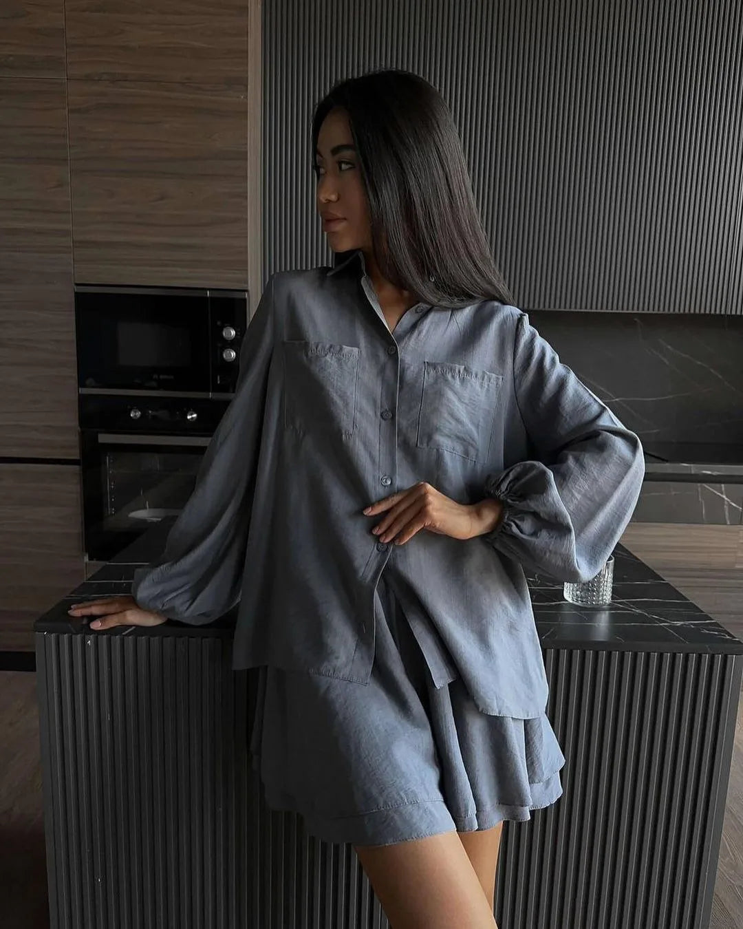 SITMCF Casual Loose Women's Summer Short Set