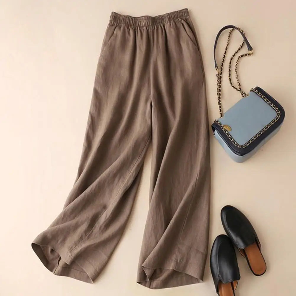 Lightweight Cotton Linen Summer Pants for Women