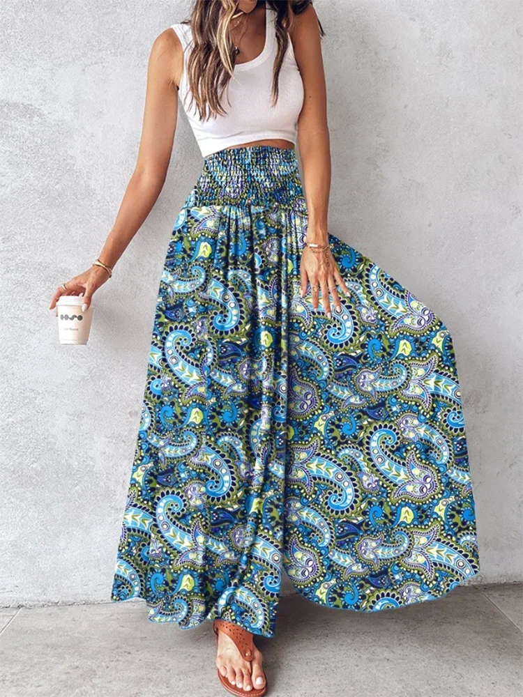 Women's Tie Dye Wide Leg Pants for Autumn Fashion