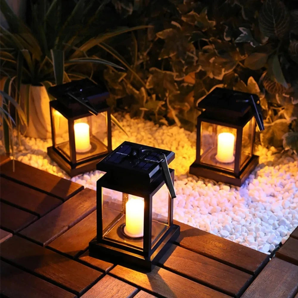 Modern Solar LED Lantern for Garden and Courtyard Decor