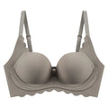 Red Underwear For Women With Small And Flat Chests, Push-up To Make Them Look Bigger, Seamless, Wire-free Bra, Thickened