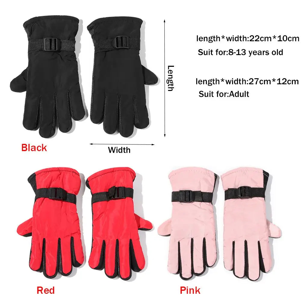 Winter Ski Gloves for Children and Adults Waterproof Warmth