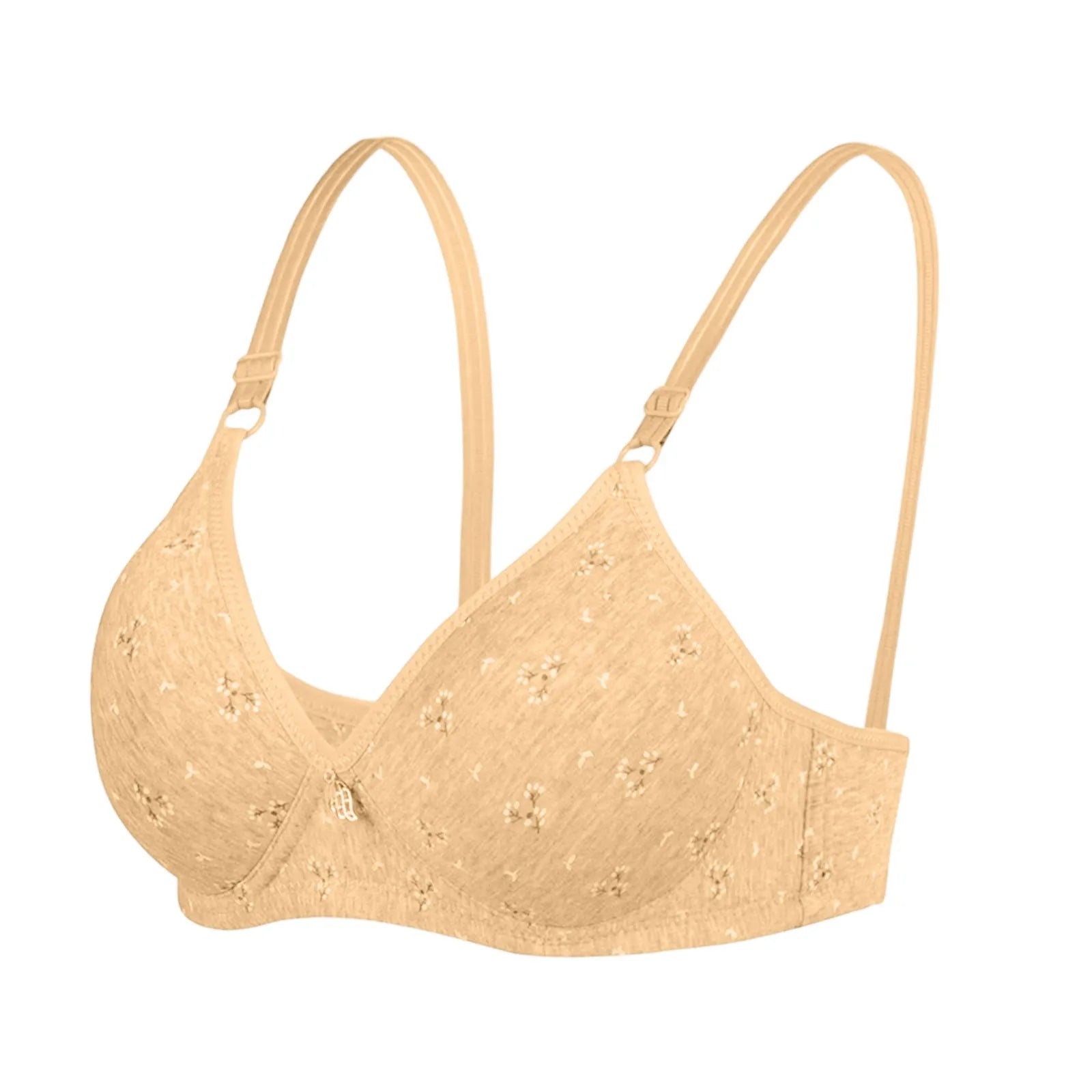 MALEY LifeStyle Women's Seamless Cotton Bra with Half Cup Design