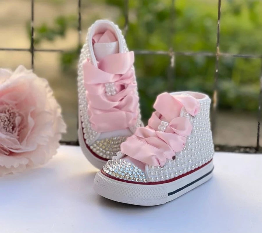 Rainbow Canvas Sneakers for Girls Birthday Party