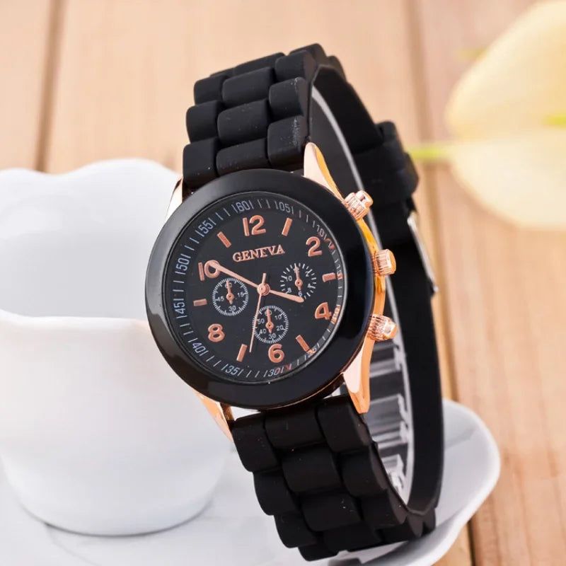 Luxury Silicone Strap Quartz Watch for Women by MALEY LifeStyle