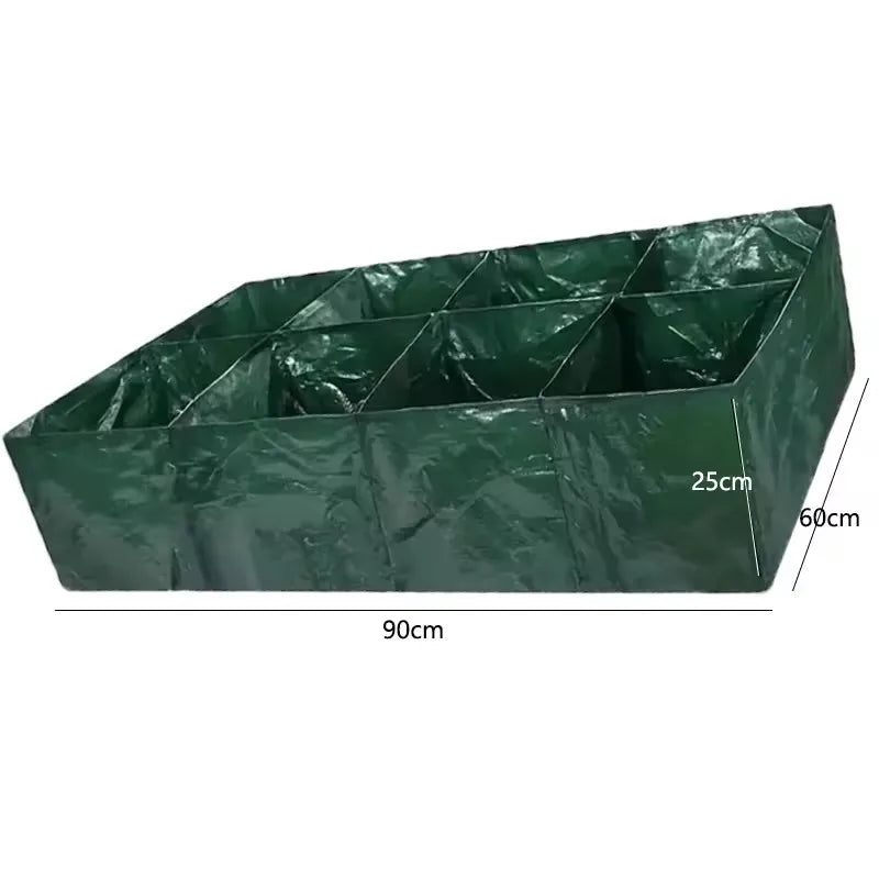 Dark Green Plastic Grow Bags for Garden Planters Outdoor