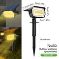 72 LED Solar Landscape Spotlights with IP65 Waterproof Design