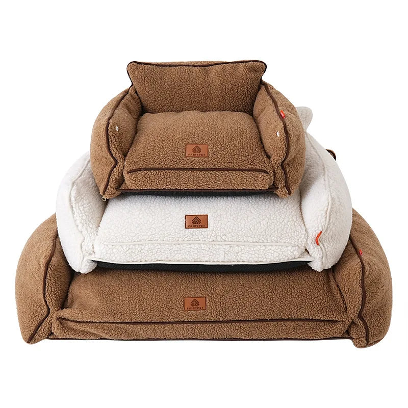 Luxury Lambswool Sofa Nest Bed for Pets