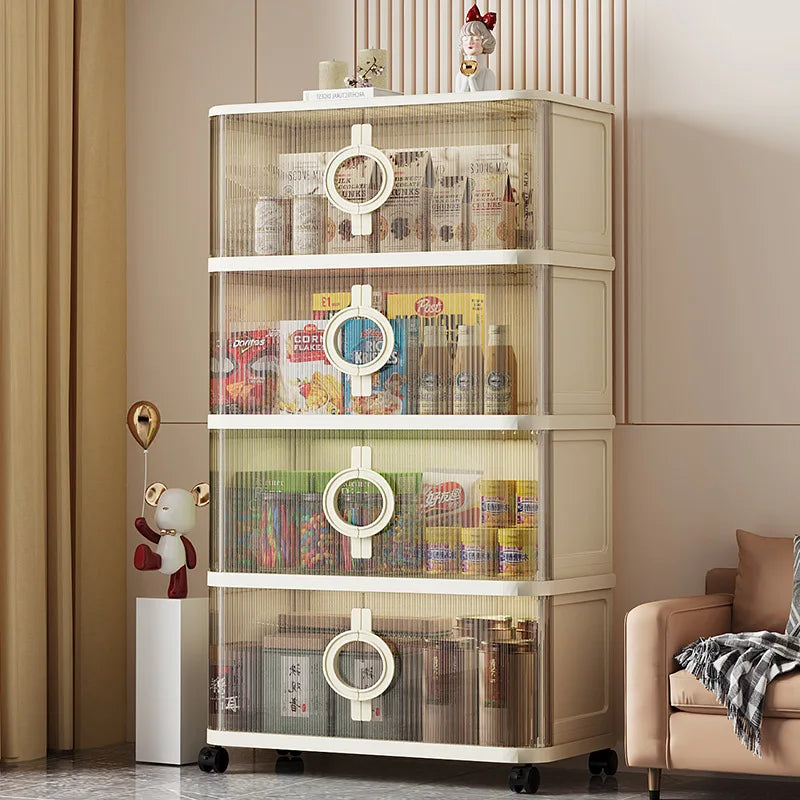 Living Room Storage Cabinet with Thickened Sliding Doors
