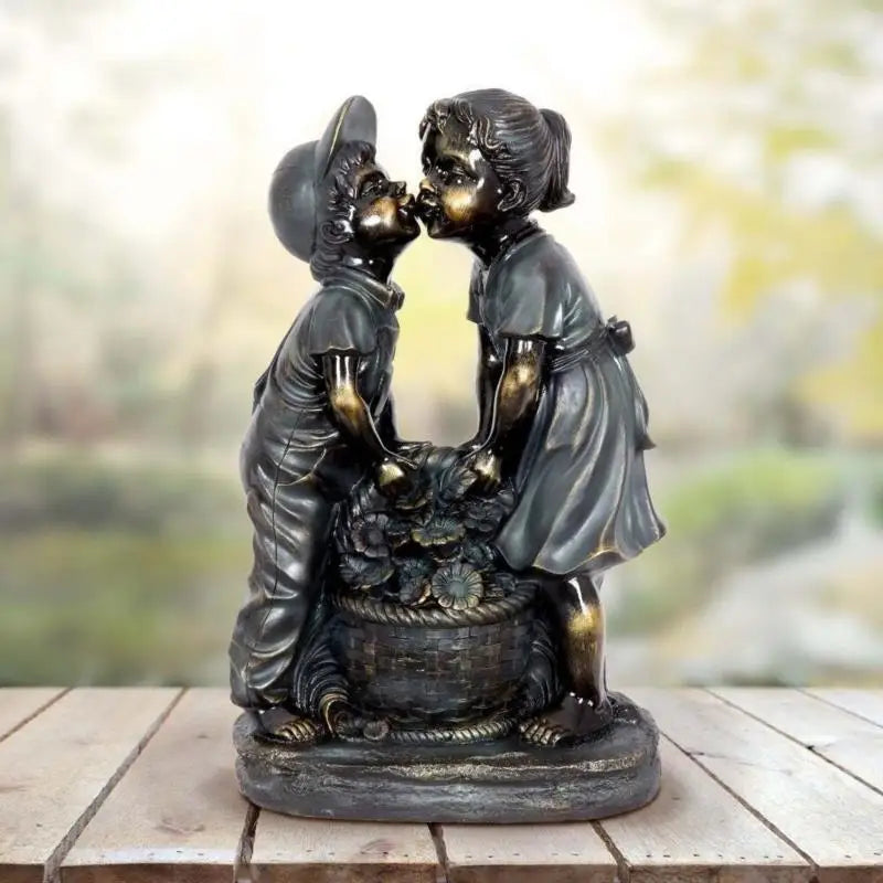 Resin Garden Fountain Statue for Indoor and Outdoor Decor