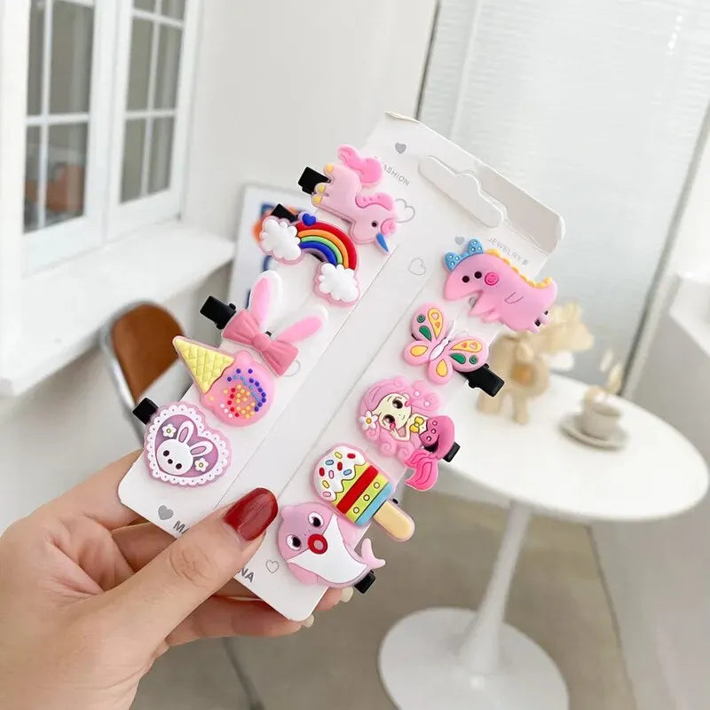 Multicolor Cartoon Unicorn Hair Clips for Kids Fashion Barrettes