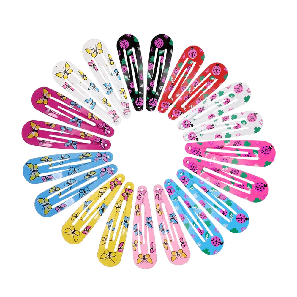 Cute Cartoon Hairpins for Girls 40Pcs Alloy Accessories
