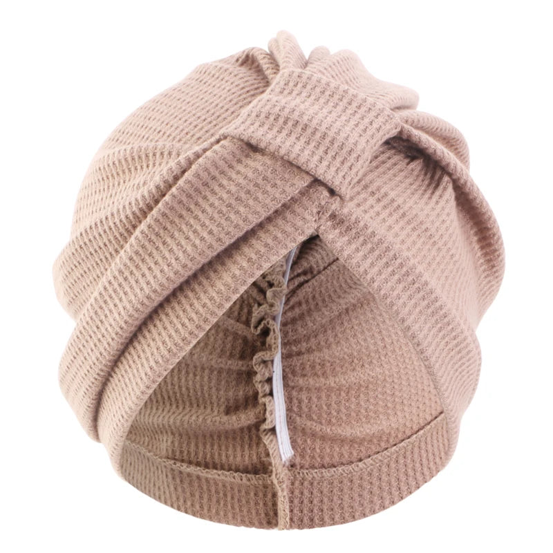 Breathable Cotton Women's Headscarf Hat for All Seasons