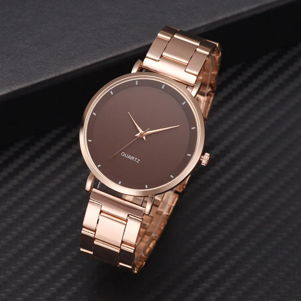 Rose Gold Luxury Women's Watch by DQG - Fashion Casual Style
