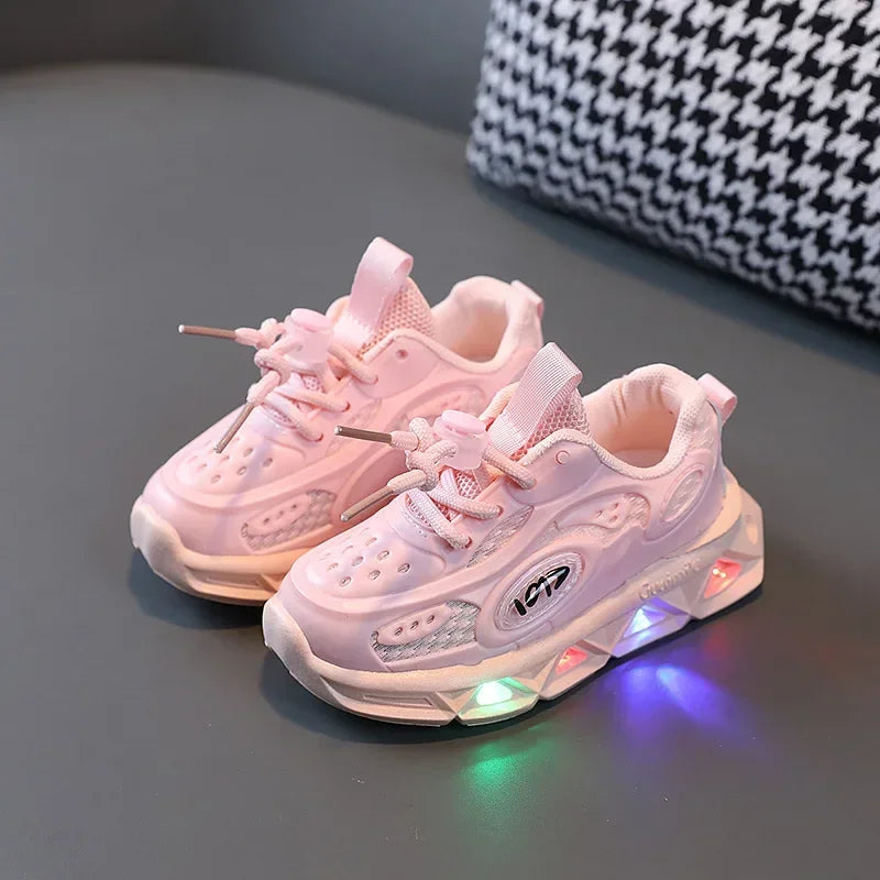 LED Child Trainers for Toddlers 4-6 Years Unisex Sport Shoes
