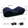 S-shaped Portable Inflatable Sofa Bed for Couples