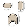 Diatom Mud Bathroom Floor Mat Set - Waterproof and Non-Slip