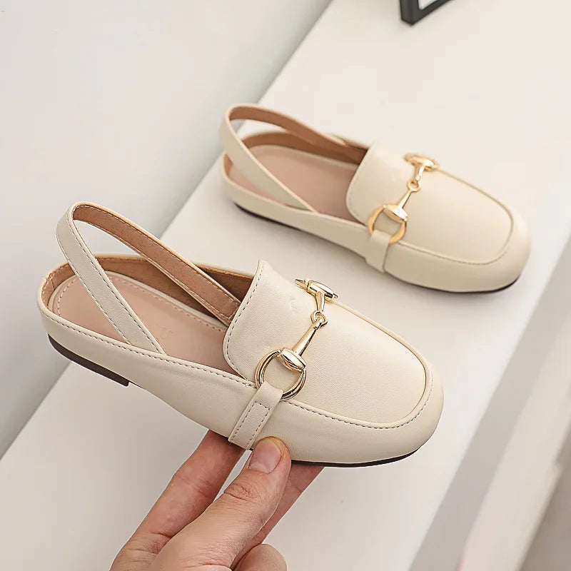 Casual Slip-On Girls Shoes with Breathable PU Material