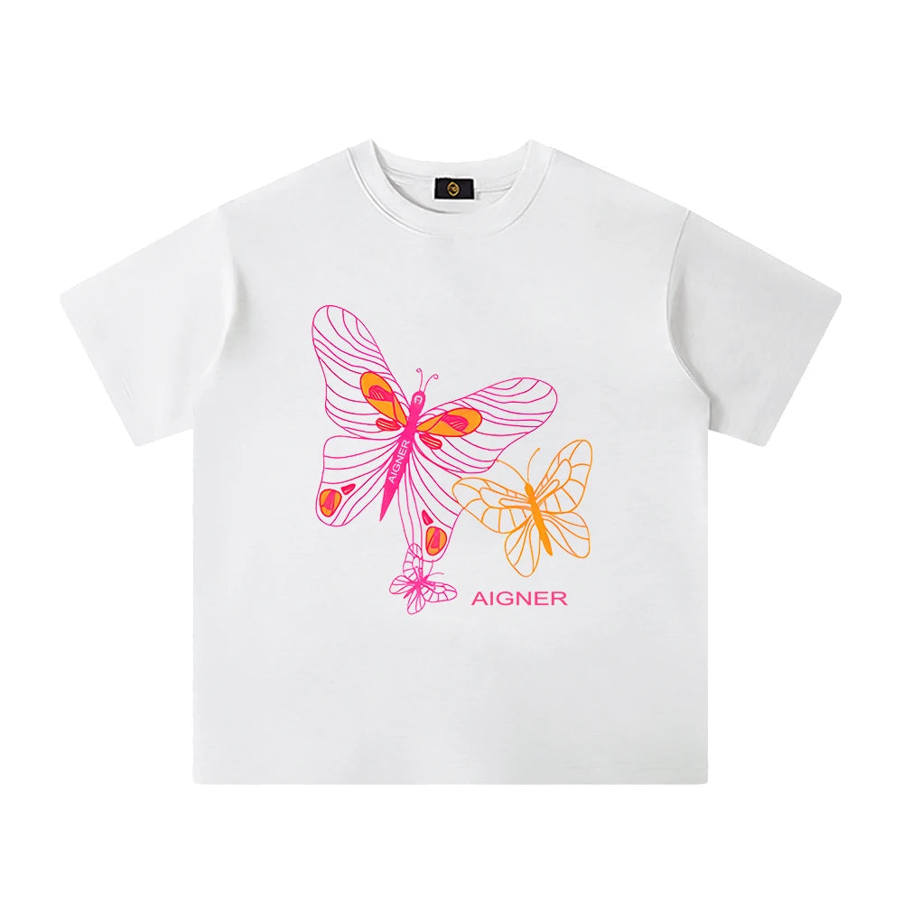 Girls' Cotton Summer T-Shirt with O-Neck Design
