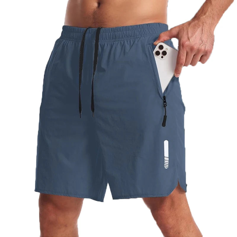 Men's Nylon Elastane Sport Shorts for Summer Running