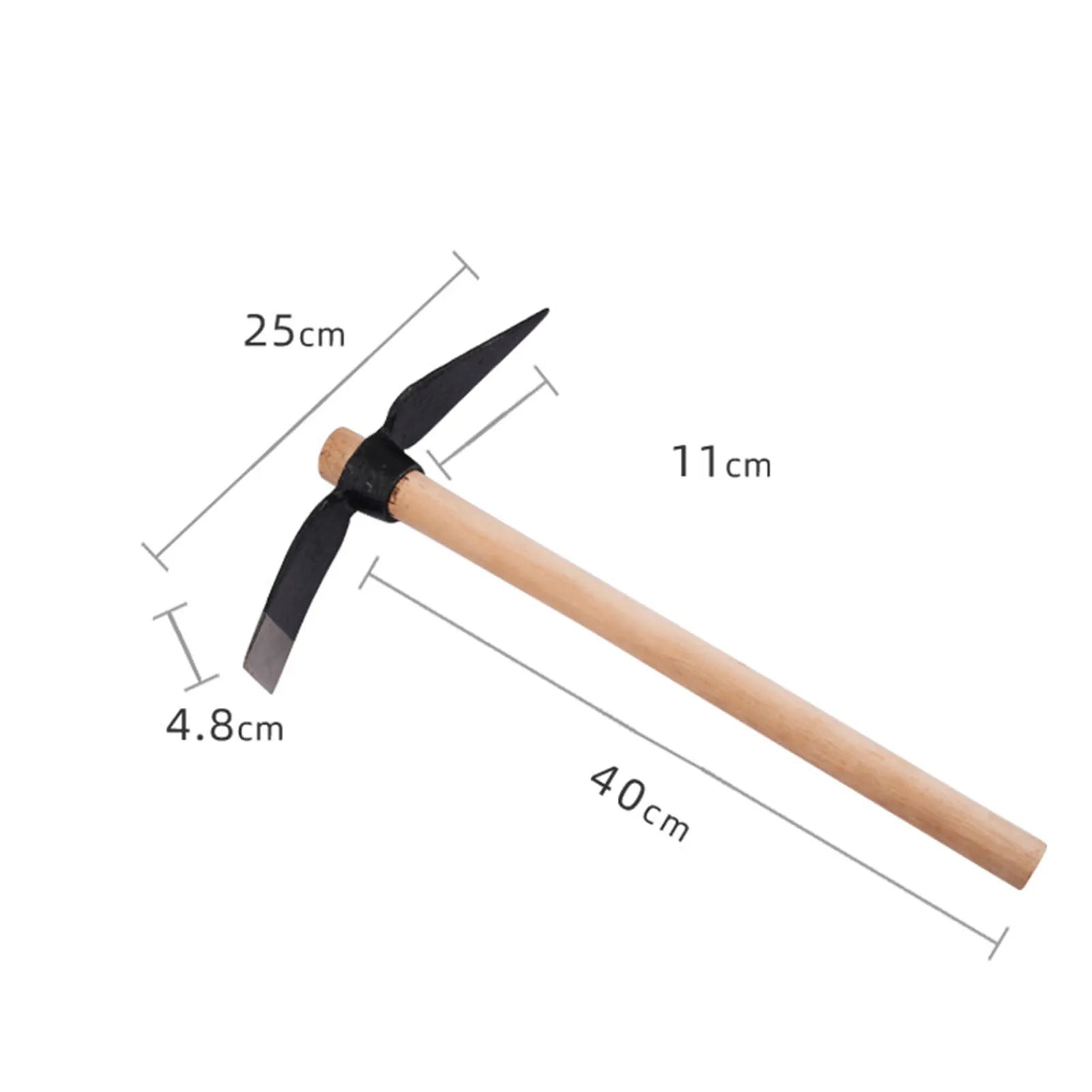 Multipurpose Garden Hoe Pick Mattock Tool for Digging and Weeding
