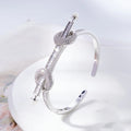 Cuff Bracelet for Women with Cubic Zirconia by TIRIM