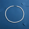 Pearl Necklace Men Simple Handmade Strand Bead Necklace 2022 New Trendy Men Jewelry for Women Girls Wedding Banquet Necklaces