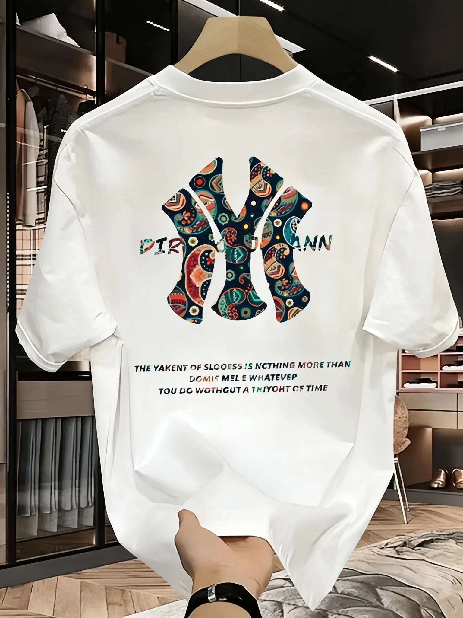 Men's Casual Cotton T-Shirt for Spring and Summer Wear