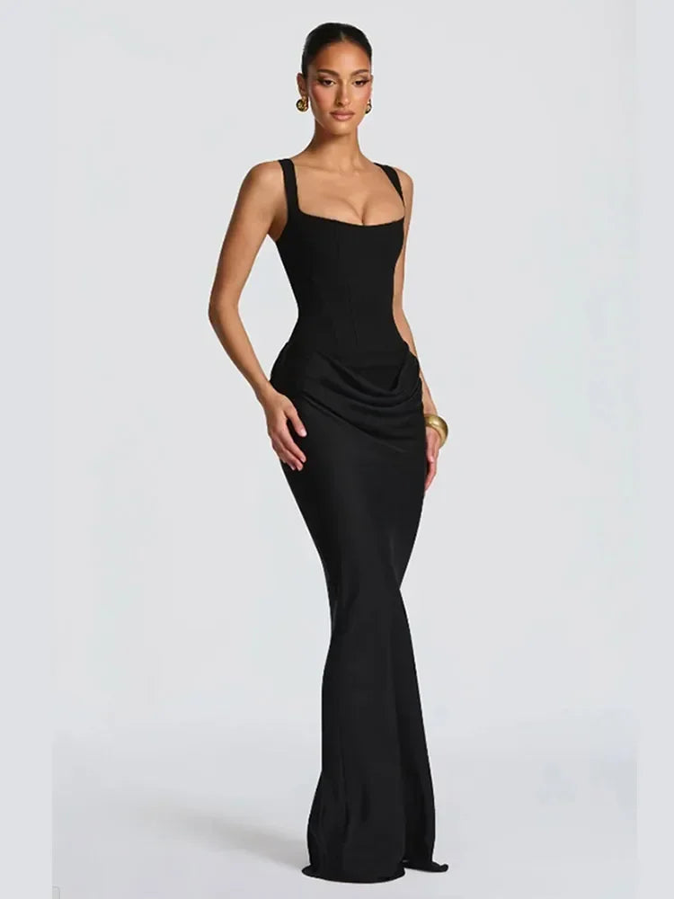 Chic Women Halter Mini Dress 2025 Pleated Backless Polyester