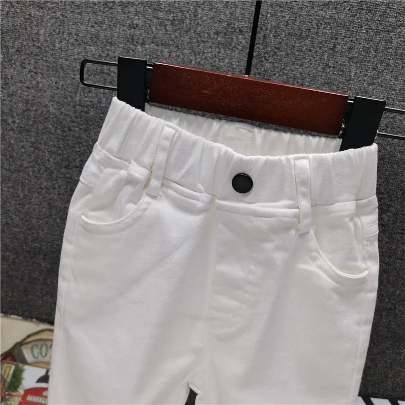 Boys and Girls Casual Pants in Solid Color for Ages 2-8