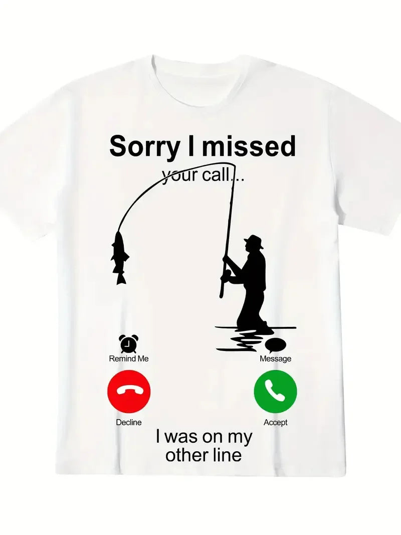 Men's Casual Short-Sleeved Graphic T-Shirt for Streetwear