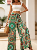 Printed Wide Leg Pants for Women by MALEY LifeStyle