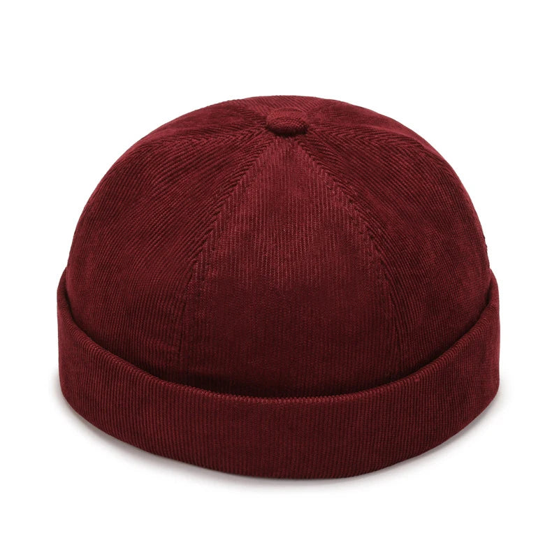 Vintage Brimless Hip Hop Beanie Hat for Men and Women