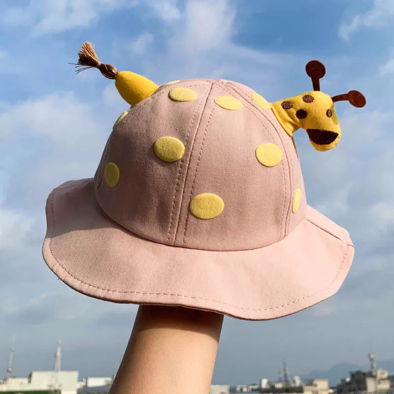Cute Cotton Baby Bucket Hat for Kids Summer Outdoor Fun