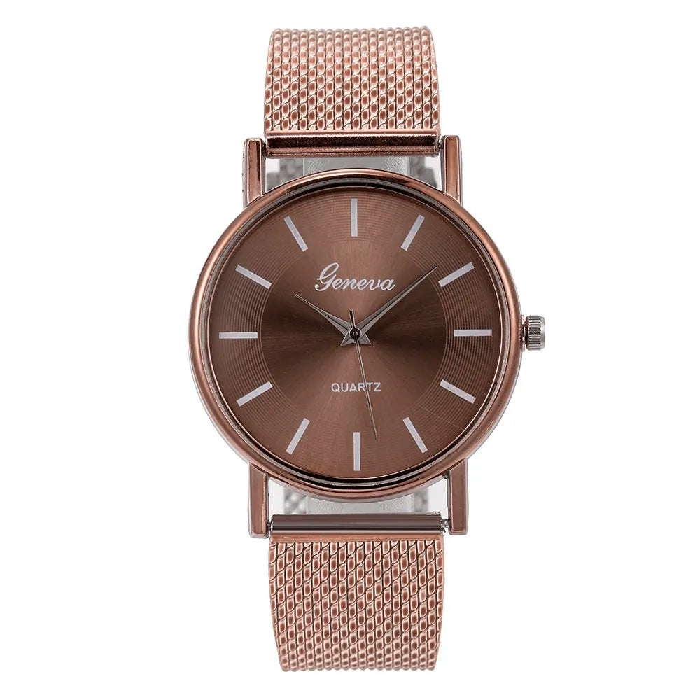 Stylish Quartz Watch for Women with Stainless Steel Band