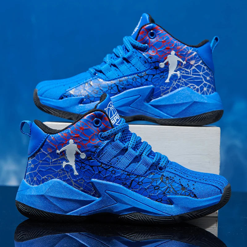 2026 Boys Basketball Sneakers Comfortable Lace-Up Shoes