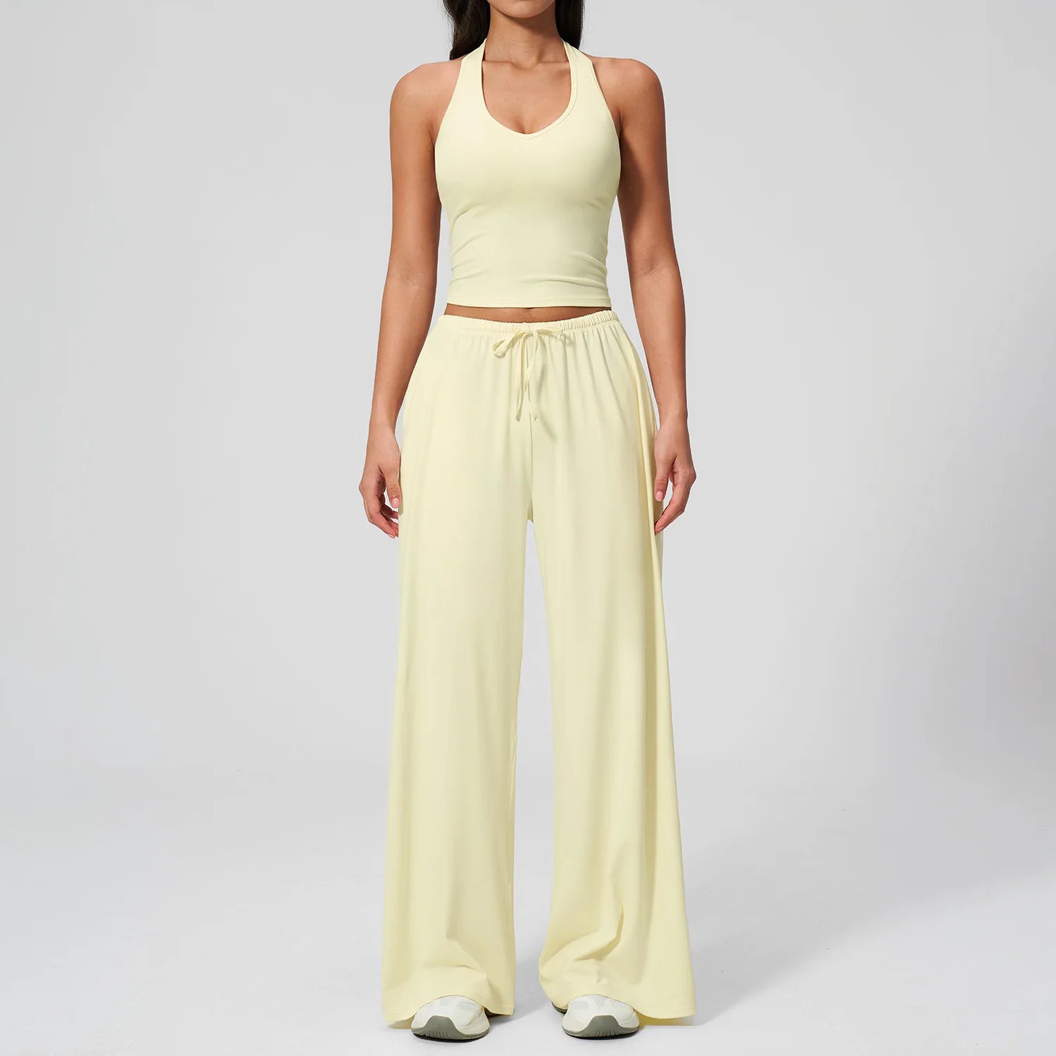 BIANHUI Women's Quick-Dry Yoga Set with Beauty Back Strap