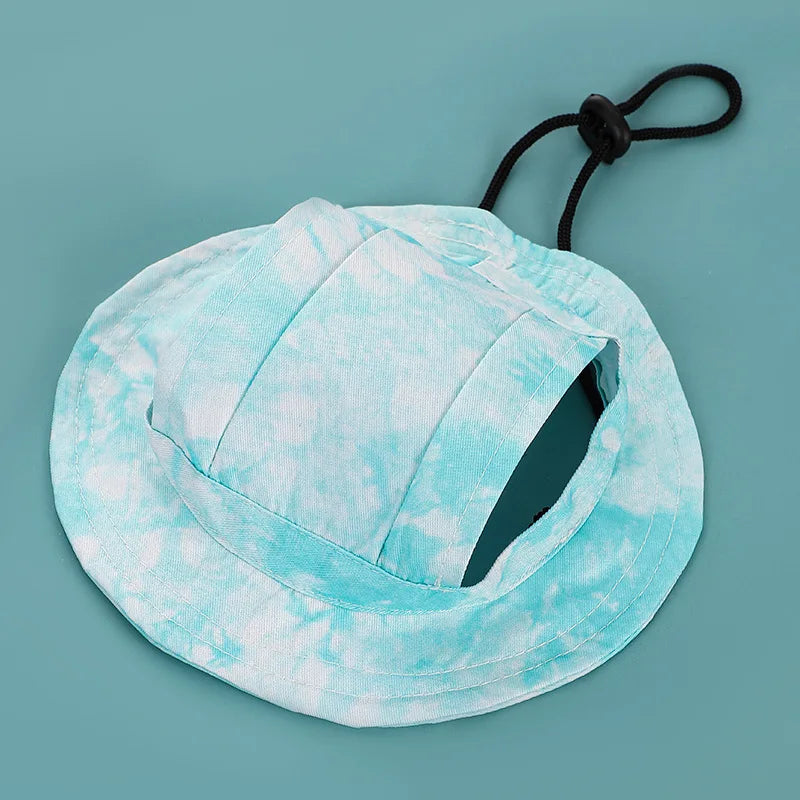 Fashionable Adjustable Dog Hat with Ear Holes for Sun Protection