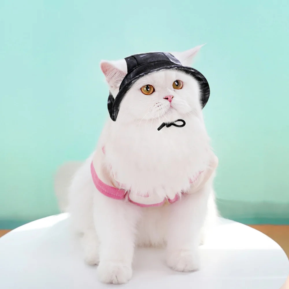 Fashionable Adjustable Dog Hat with Ear Holes for Sun Protection