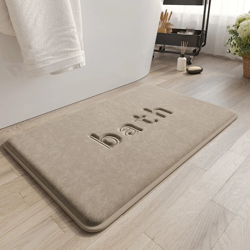 Super Soft Foam Bath Mat for Bathroom Modern Style