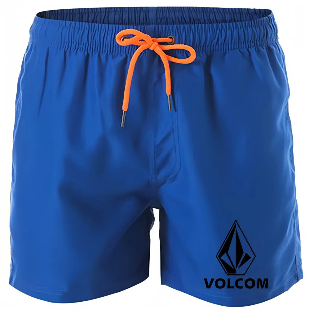 Men's Quick Drying Polyester Beach Shorts with Mesh Lining